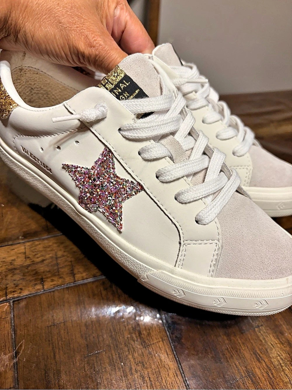 Vintage Havana Super-Star White & Gold Sneakers
